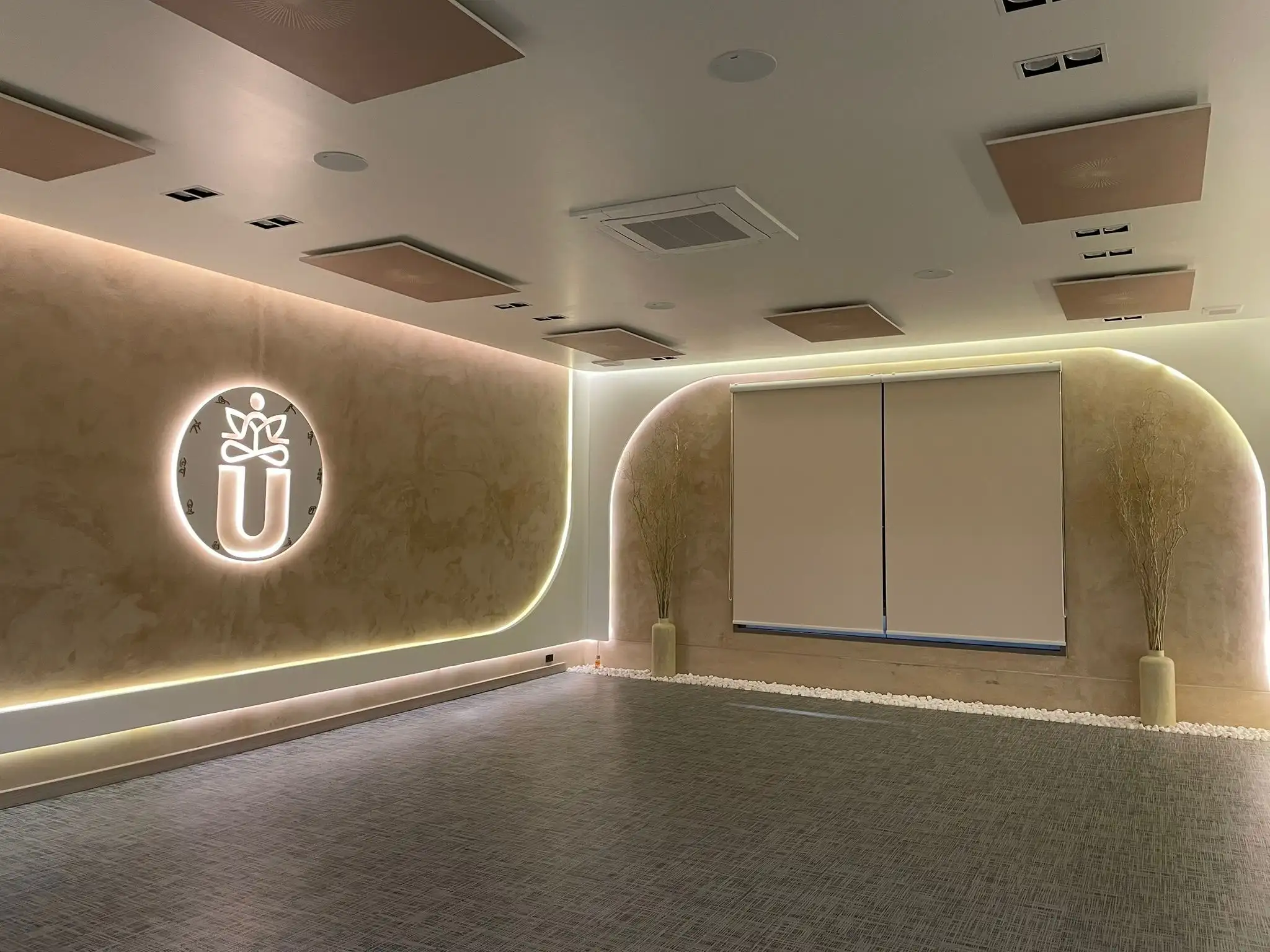Seamless ceiling-mounted panels, zero clutter
